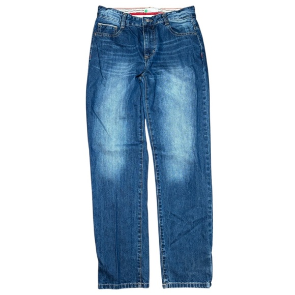 Boden Teen Jeans 15Y Faded Med Denim Strait Leg Adjustable Waist - Picture 1 of 5